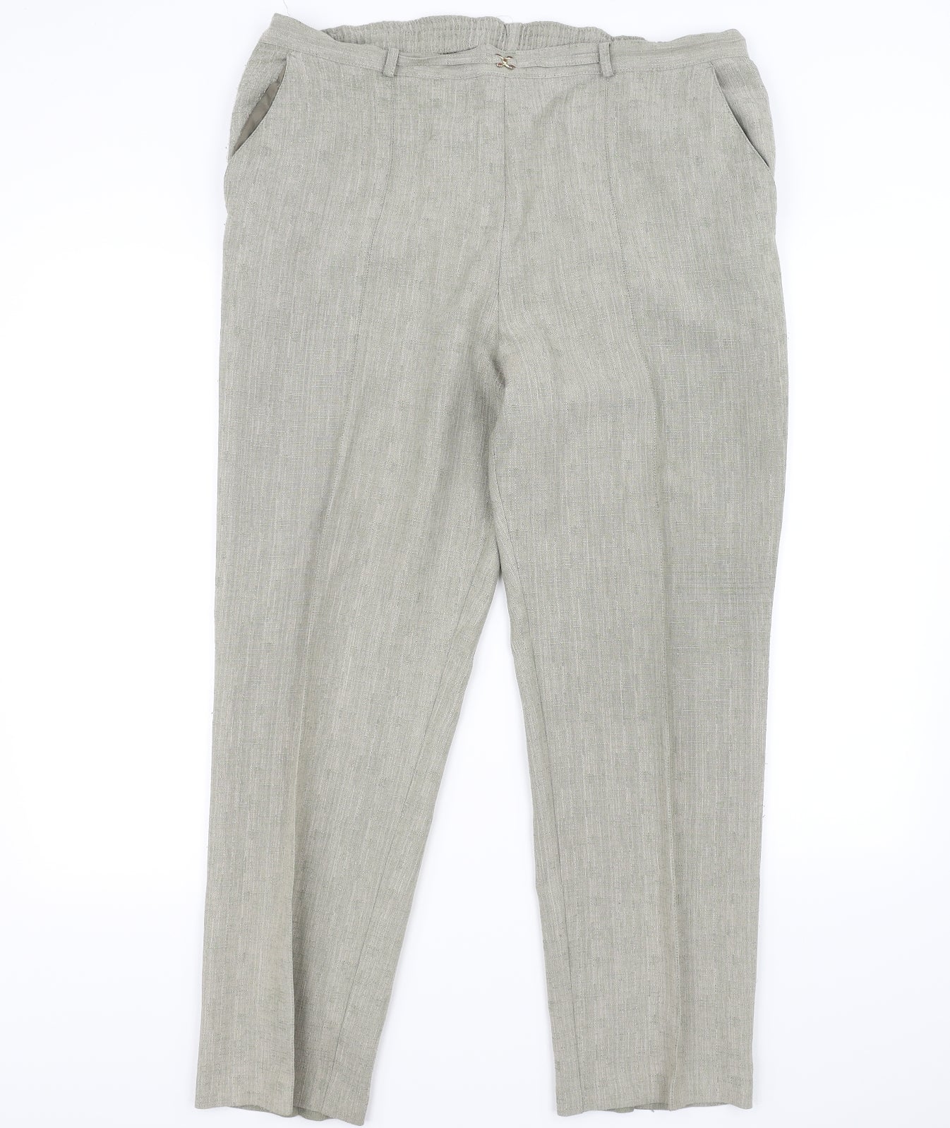 Marks and Spencer Womens Beige   Trousers  Size 16 L28 in