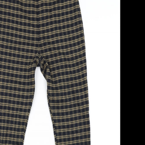 TU Womens Black Check  Trousers  Size 8 L26 in