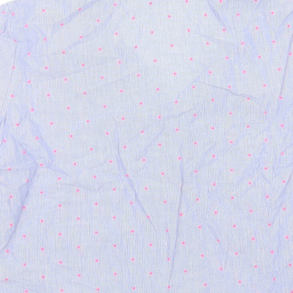 Marks and Spencer Womens Blue Polka Dot  Top Pyjama Top Size 8