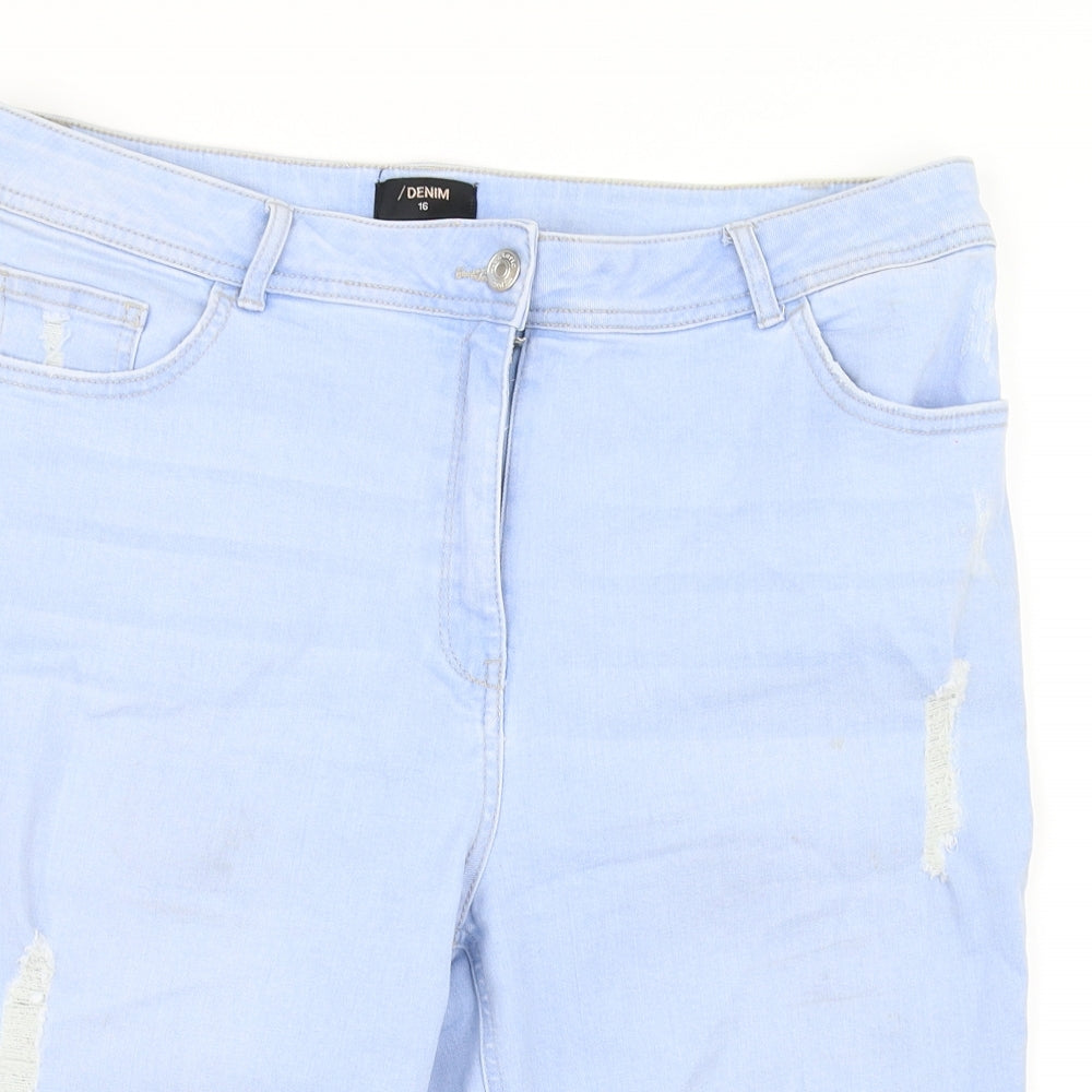 Denim Womens Blue   Straight Jeans Size 16