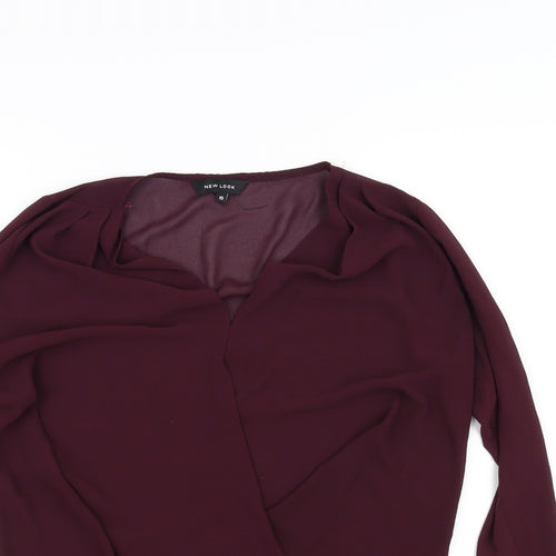 New Look Womens Purple   Basic Blouse Size 10