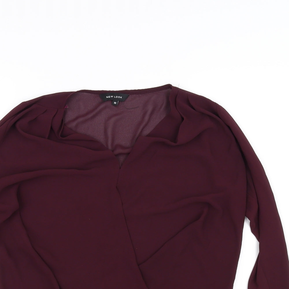 New Look Womens Purple   Basic Blouse Size 10