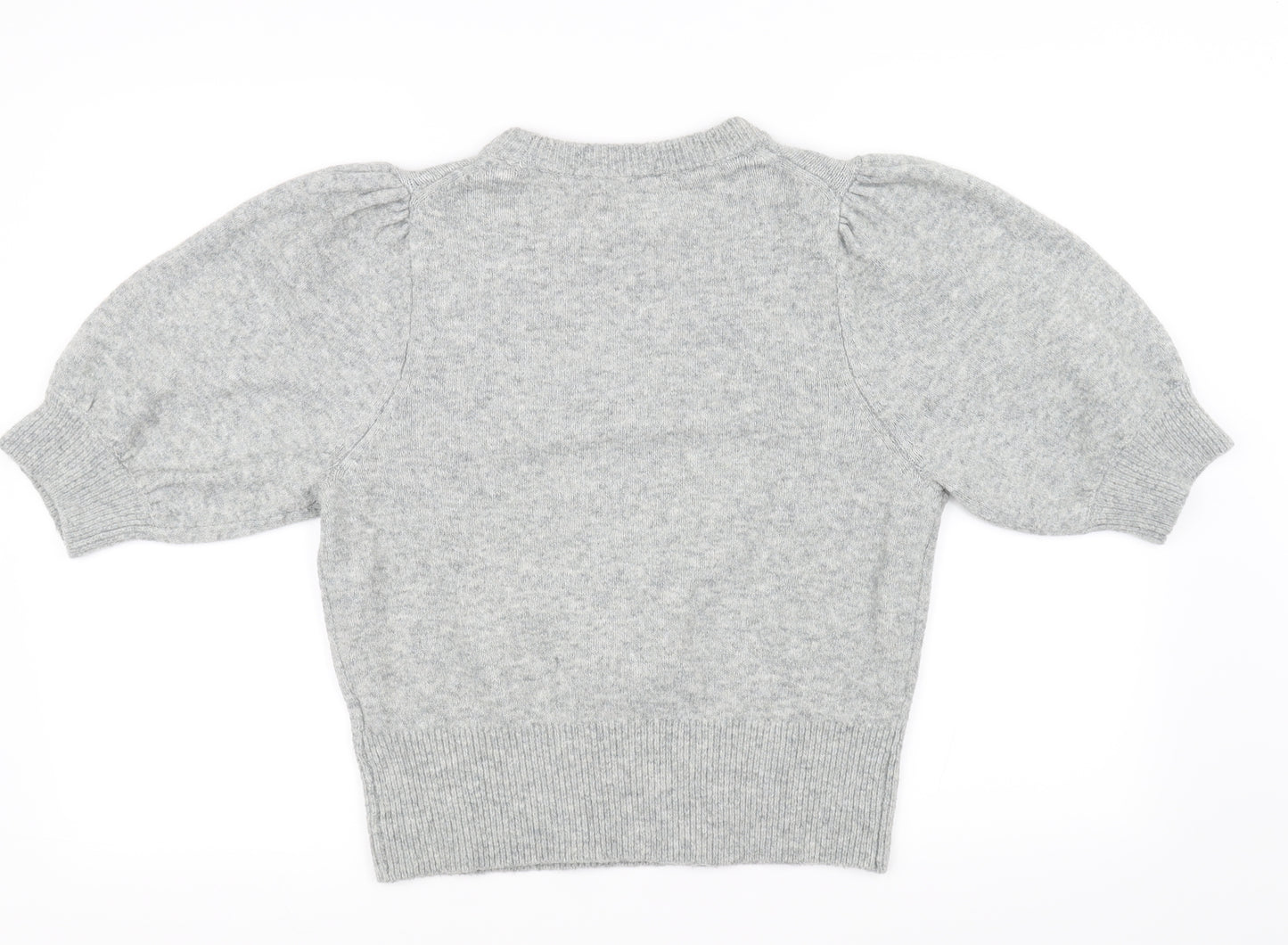 H&M Womens Grey   Pullover Jumper Size M
