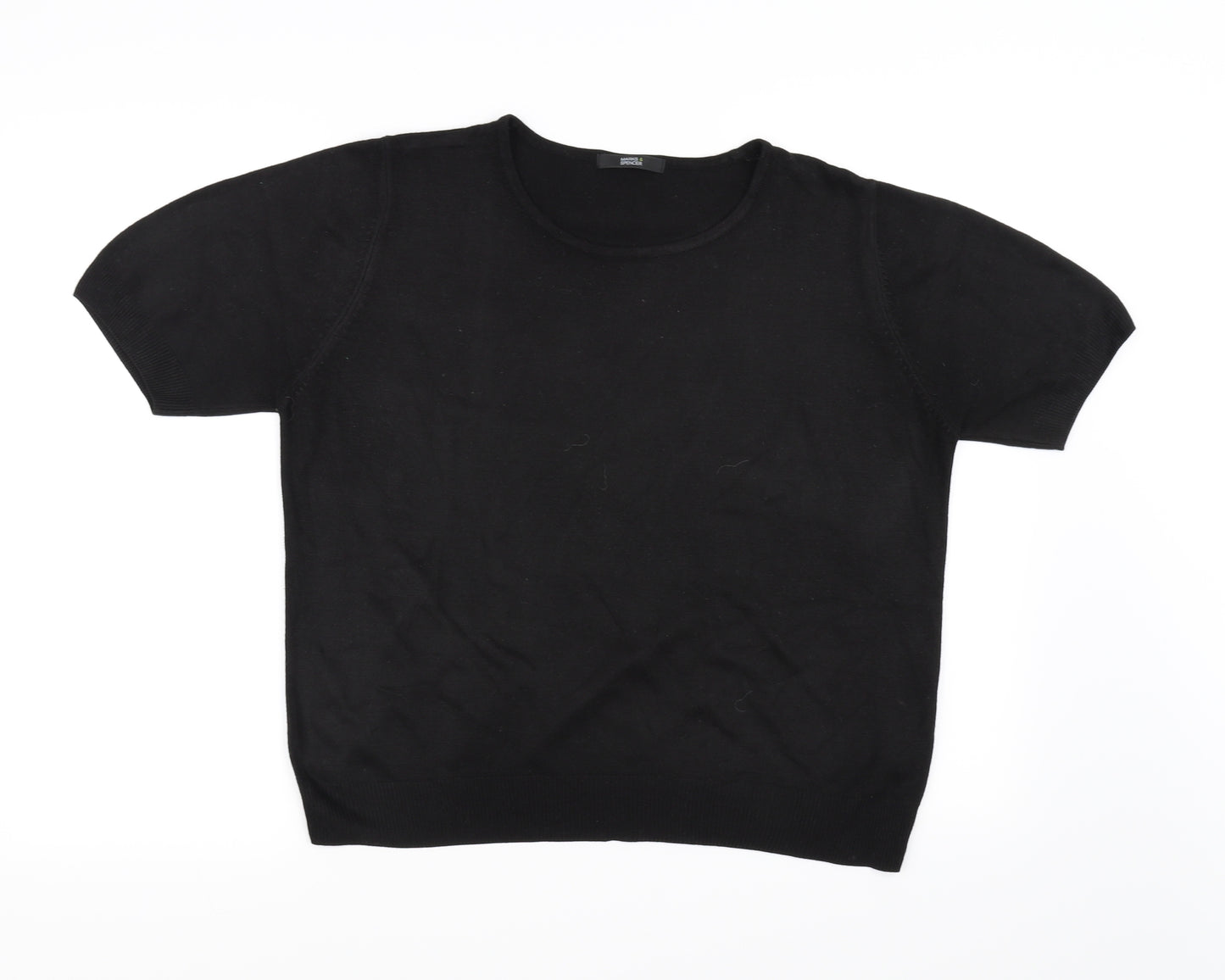 Marks and Spencer Womens Black    T-Shirt Size 16