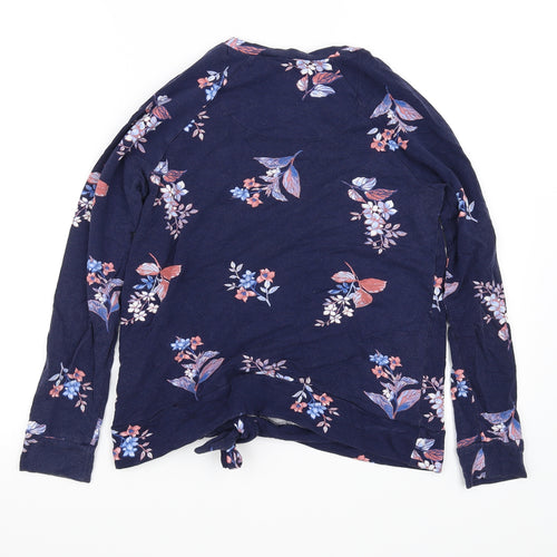 Marks and Spencer Womens Blue Floral  Basic Blouse Size 8