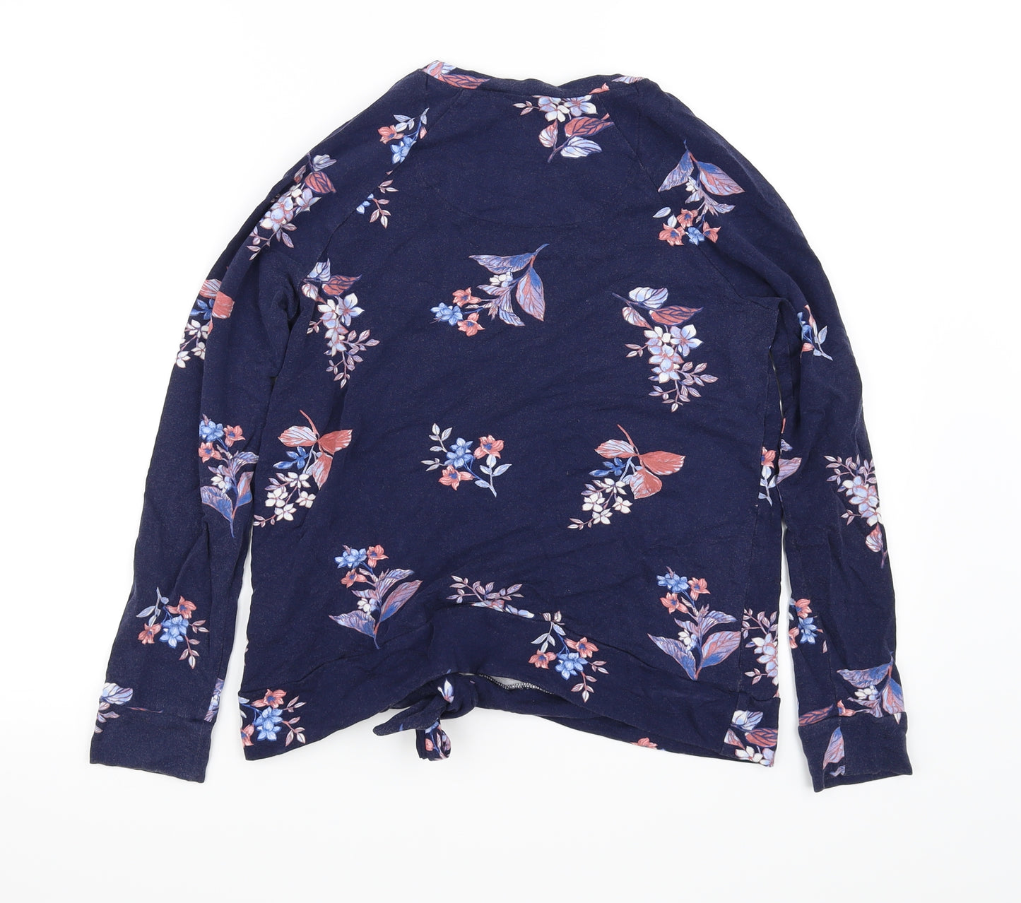 Marks and Spencer Womens Blue Floral  Basic Blouse Size 8