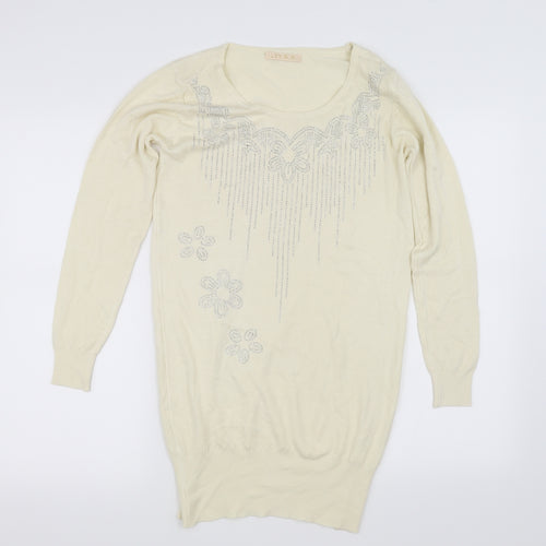 LIN.H.H Womens Yellow   Pullover Jumper Size 14