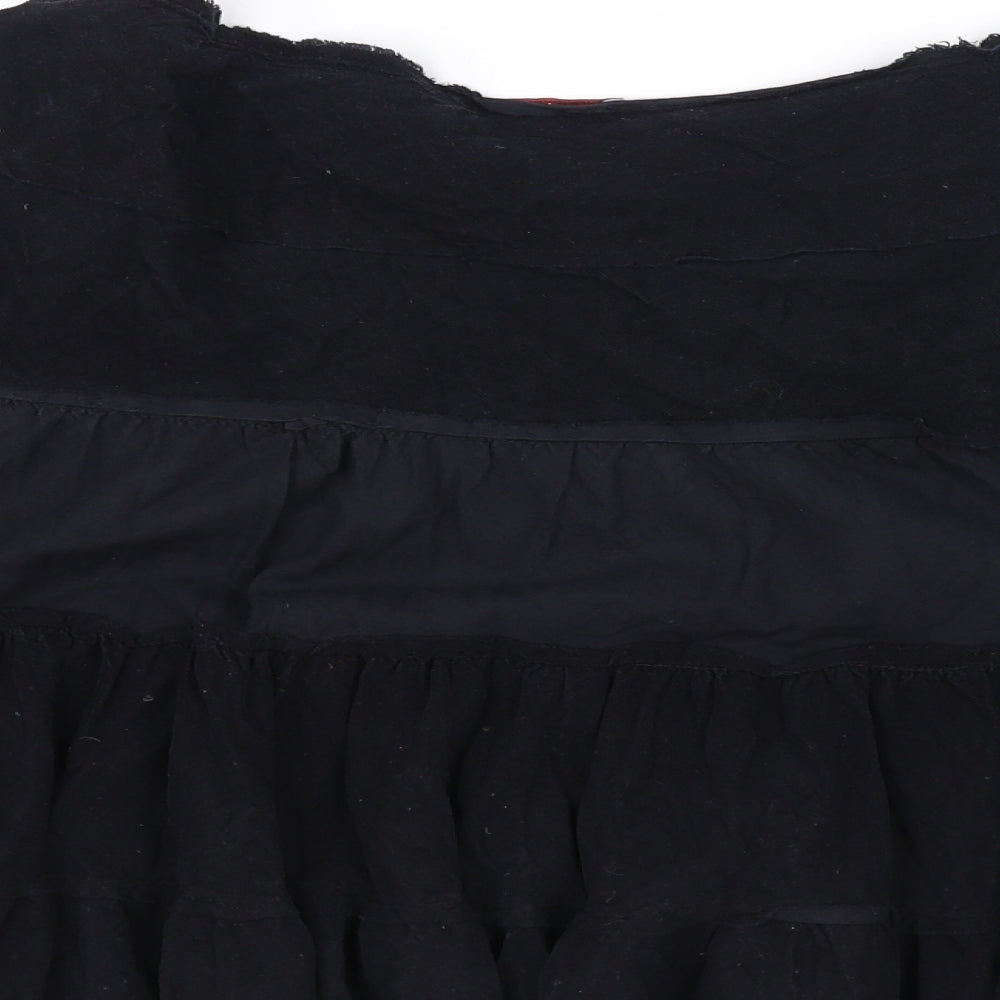 Preworn Womens Black   A-Line Skirt Size 14
