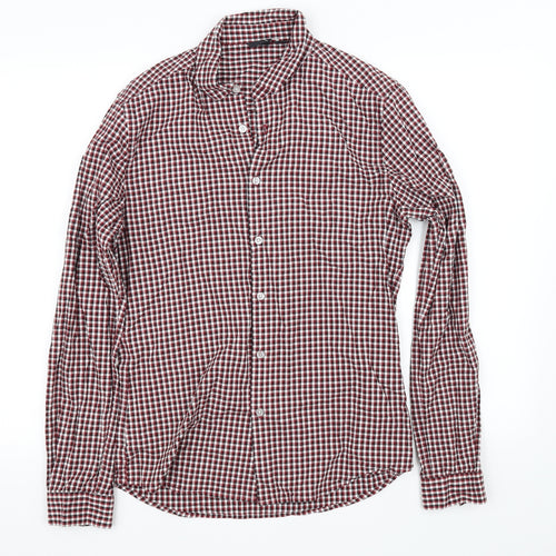 ASOS Mens Red Check   Button-Up Size M