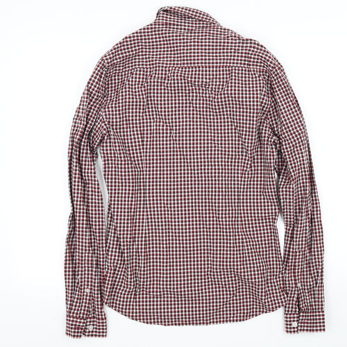 ASOS Mens Red Check   Button-Up Size M
