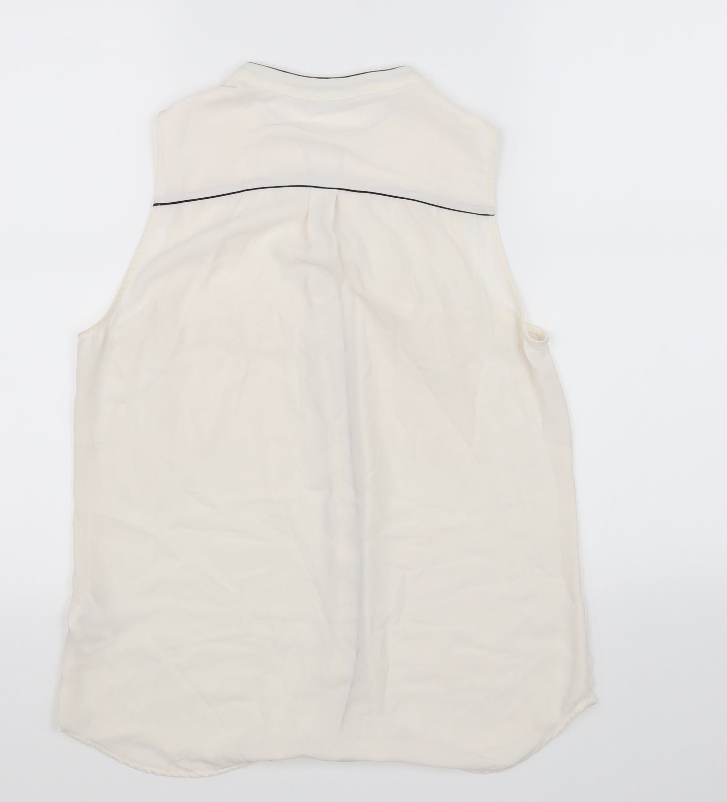 H&M Womens White   Basic Blouse Size 10