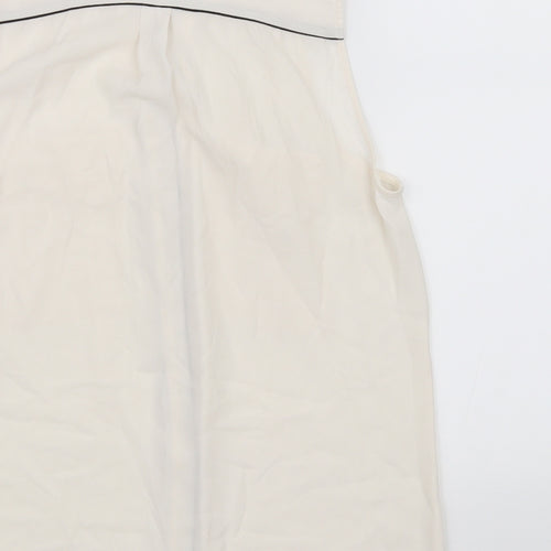 H&M Womens White   Basic Blouse Size 10