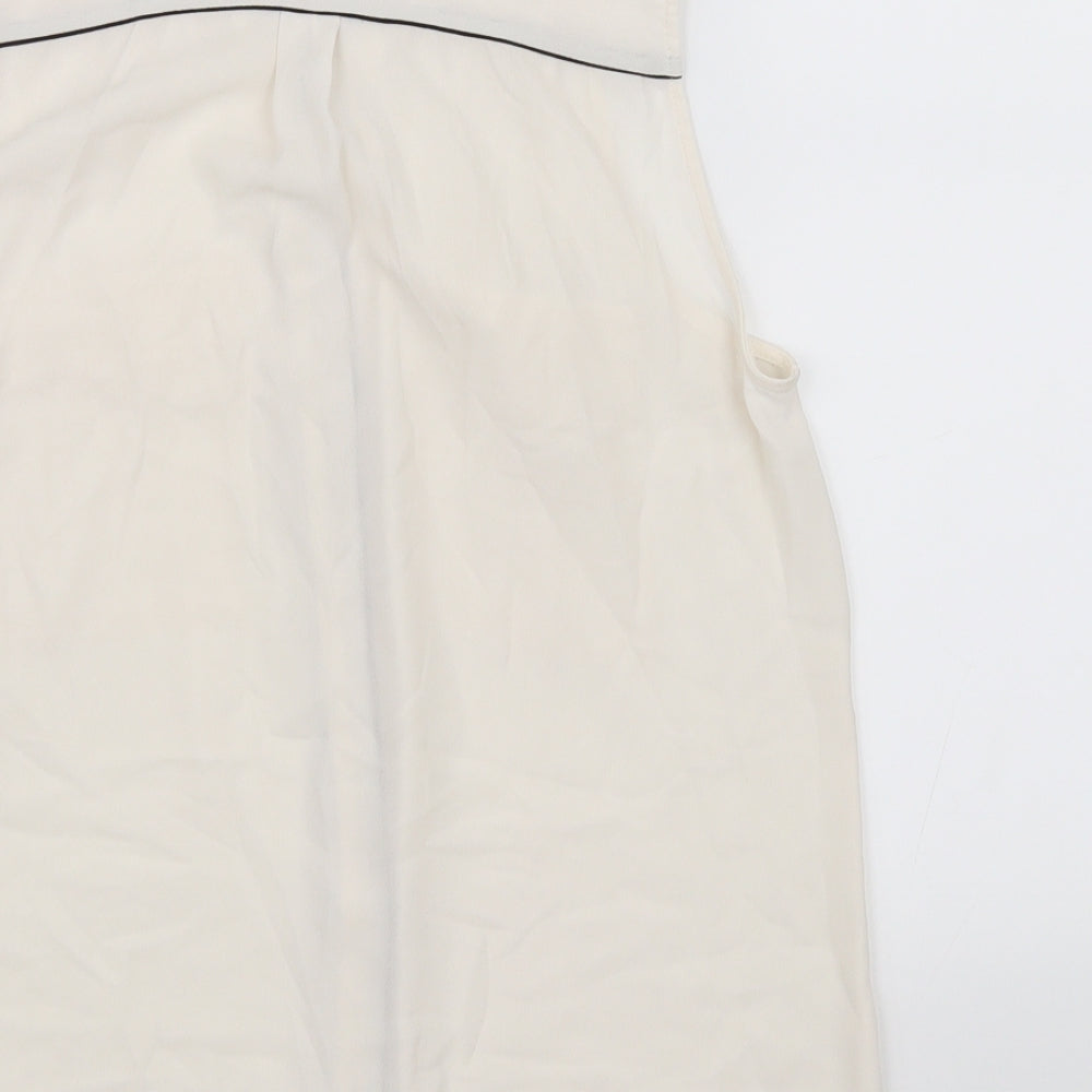 H&M Womens White   Basic Blouse Size 10