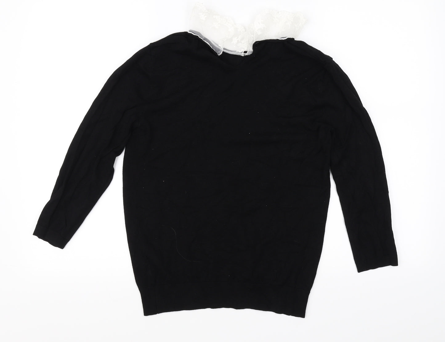 Papaya Womens Black   Pullover Jumper Size 10