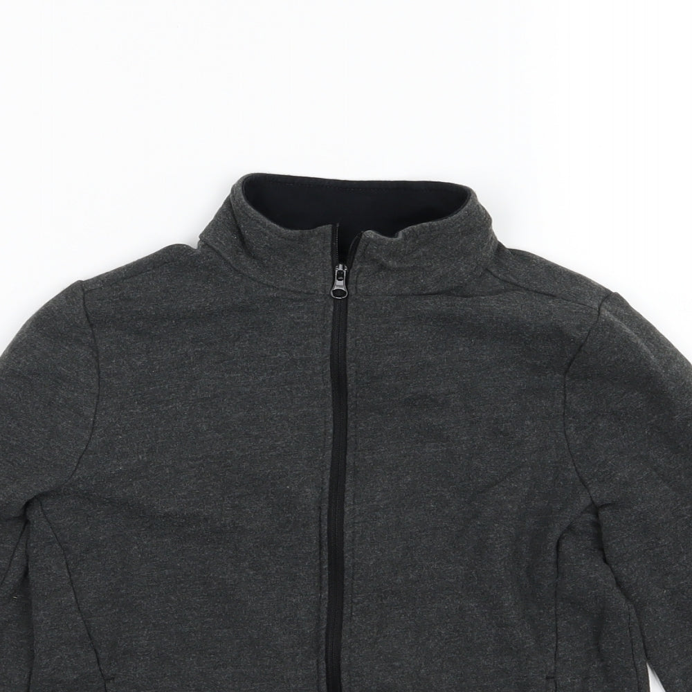 DOMYOS Girls Grey  Jersey Full Zip Sweatshirt Size 10 Years
