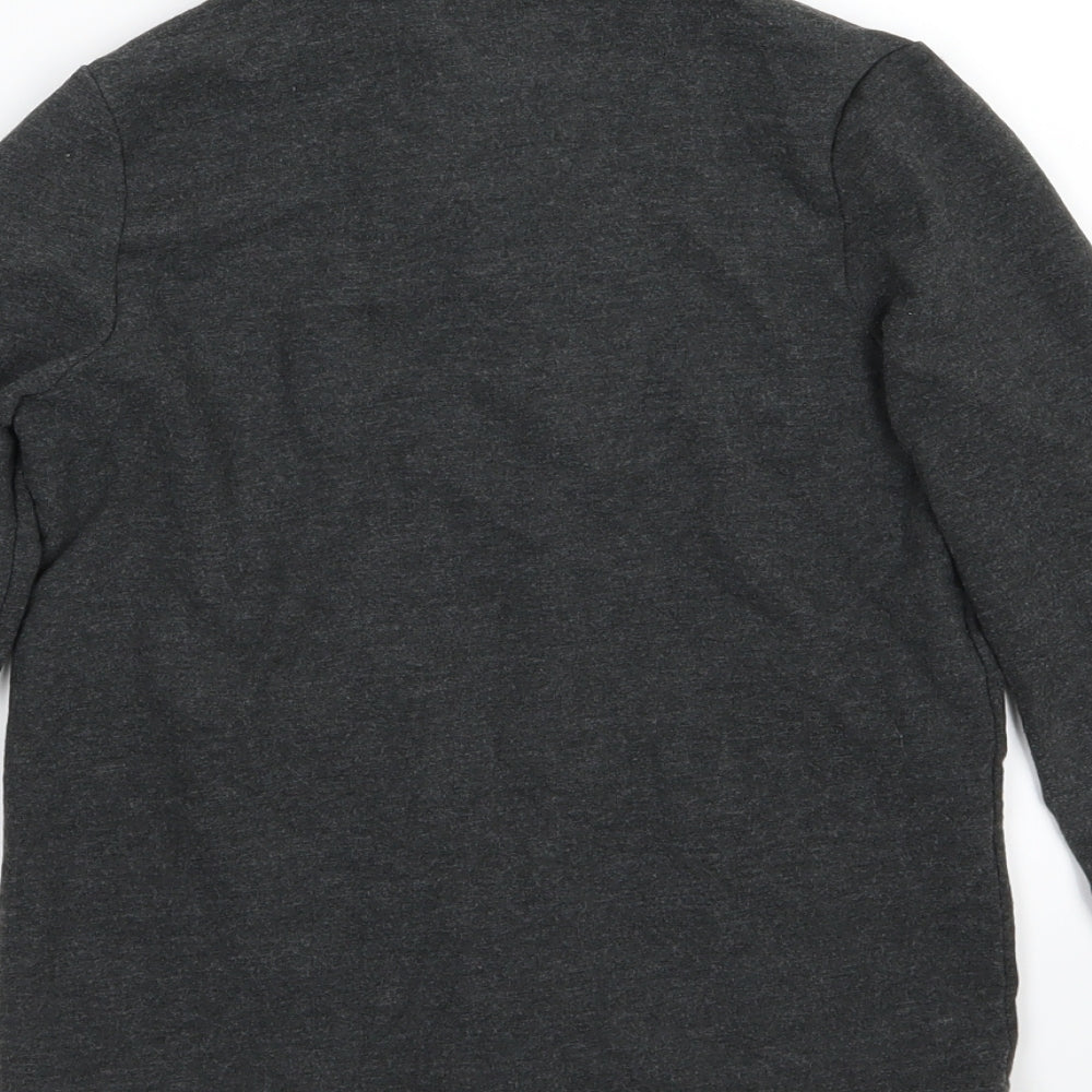 DOMYOS Girls Grey  Jersey Full Zip Sweatshirt Size 10 Years