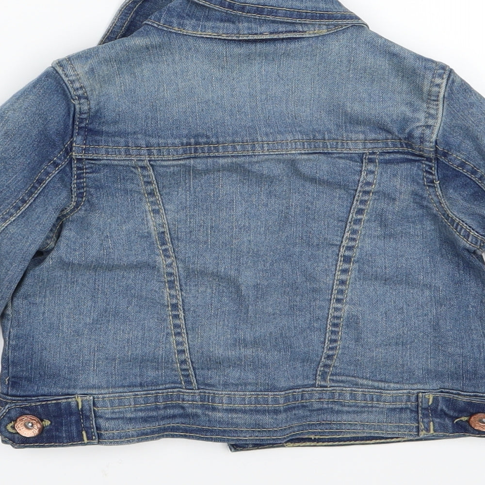 John Lewis Girls Blue  Denim Jacket  Size 3 Years