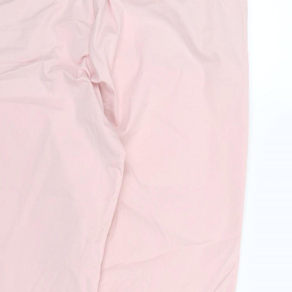 Marks and Spencer Womens Pink   Chino Trousers Size 18 L27 in