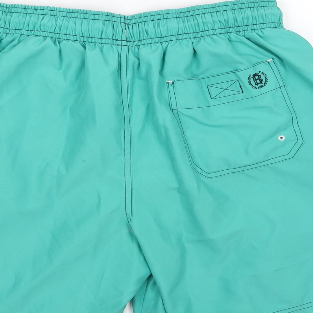 Marks and Spencer Mens Green   Sweat Shorts Size M - Swimming