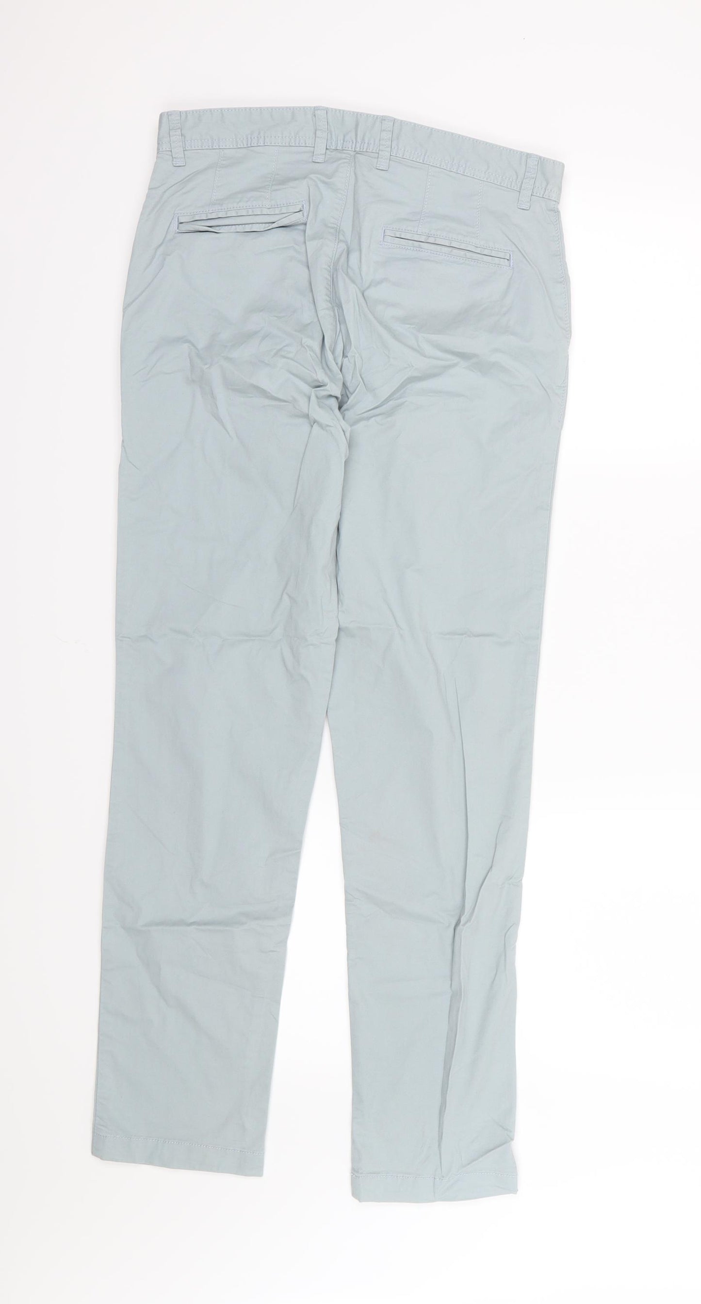 NEXT Mens Blue   Chino Trousers Size 30 L30 in
