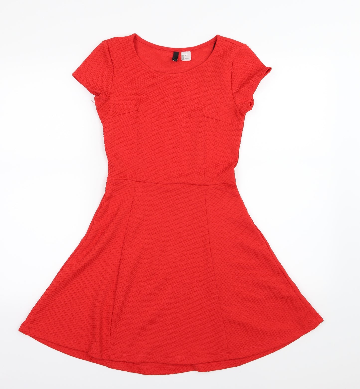 Divided by H&M Womens Red   Skater Dress  Size 8