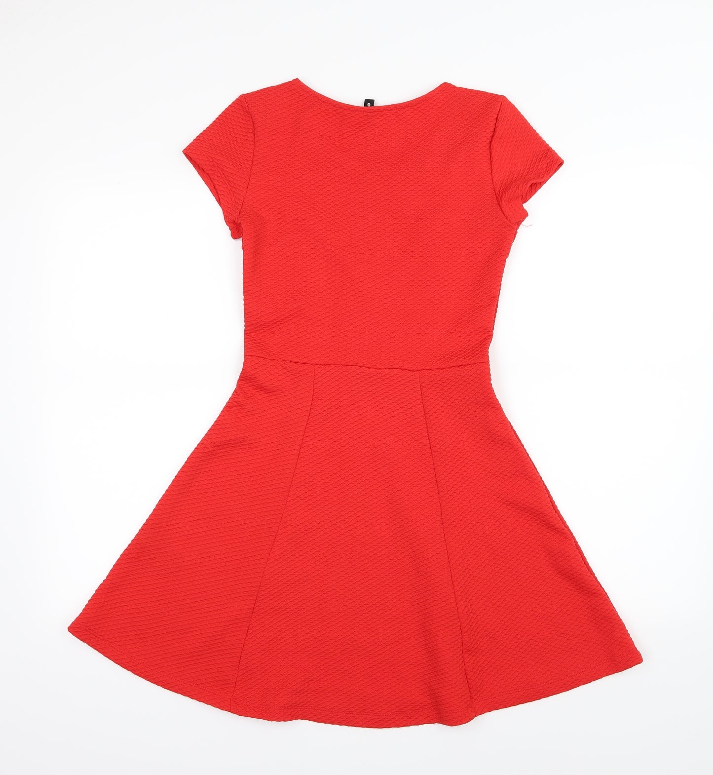 Divided by H&M Womens Red   Skater Dress  Size 8