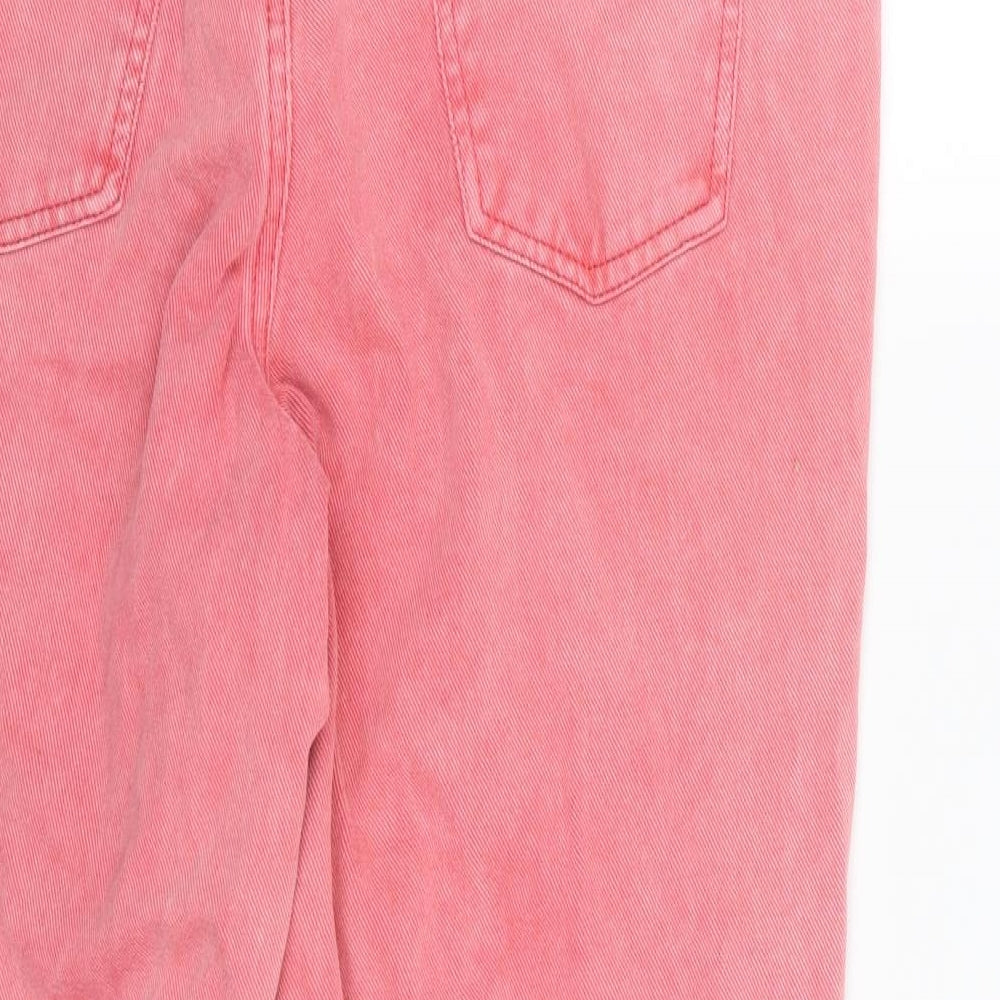 TU Womens Red  Denim Mom Jeans Size 16 L26 in
