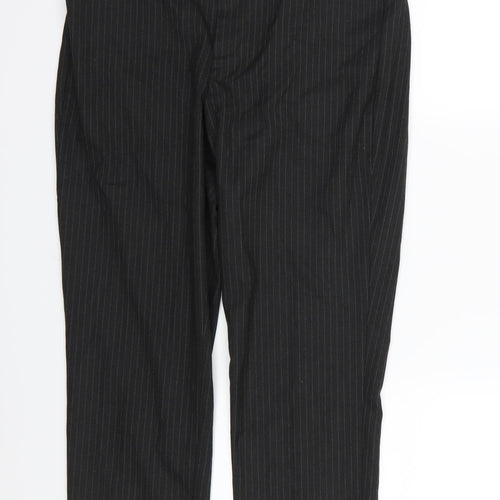 Gap Womens Black Striped Rayon Trousers  Size 8 L27 in