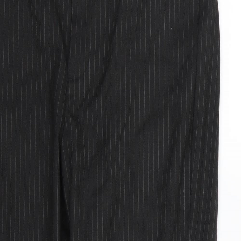 Gap Womens Black Striped Rayon Trousers  Size 8 L27 in