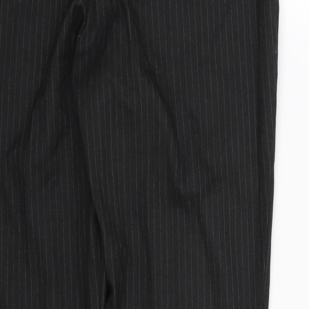 Gap Womens Black Striped Rayon Trousers  Size 8 L27 in