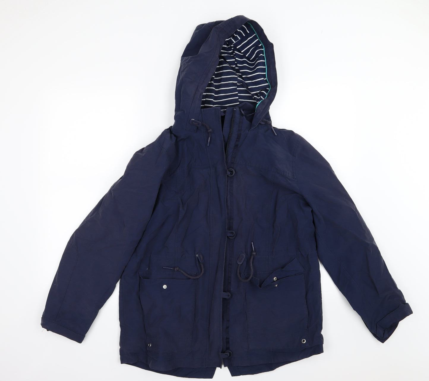 Marks and Spencer Womens Blue   Parka Coat Size 14