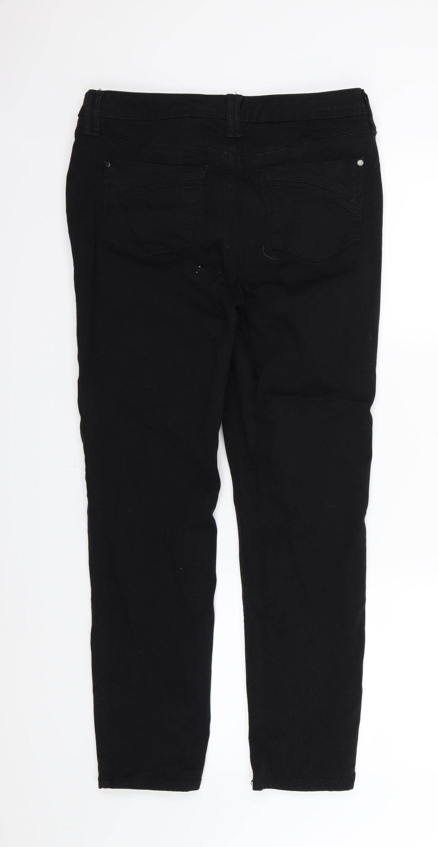 Bandolino Womens Black  Denim Straight Jeans Size 12 L27 in