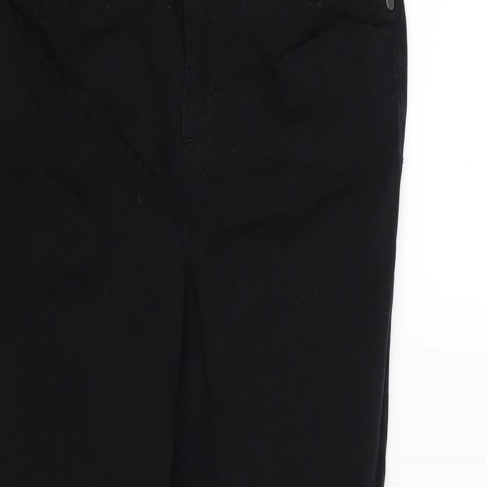 Bandolino Womens Black  Denim Straight Jeans Size 12 L27 in