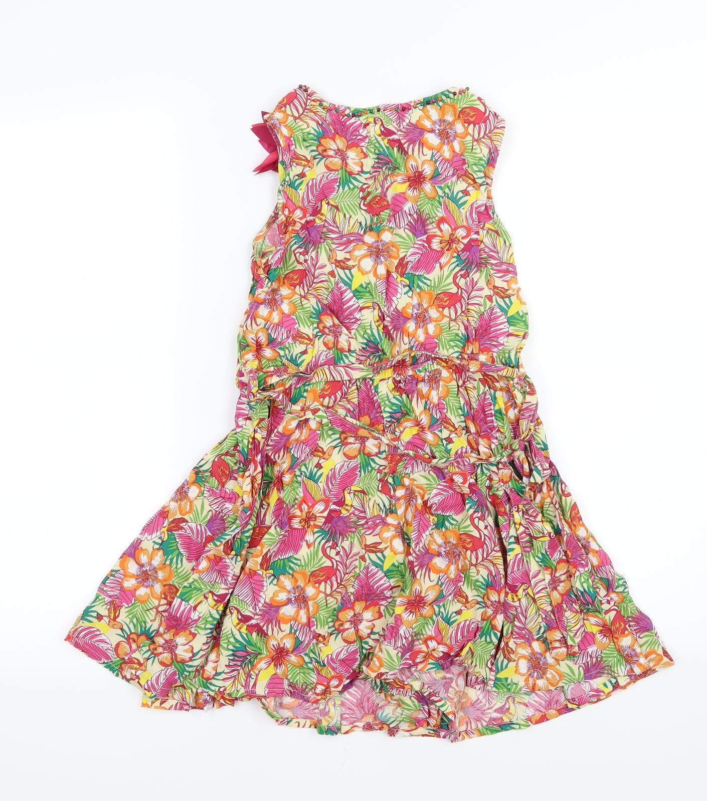 Monsoon Girls Multicoloured Floral  Playsuit One-Piece Size 9 Years