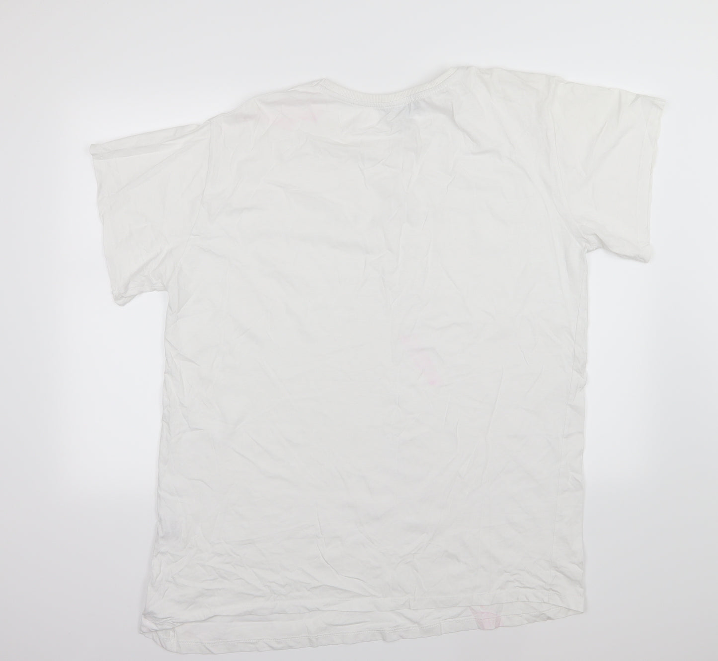 Primark Womens White  Jersey Basic T-Shirt Size XL  - your loss babe