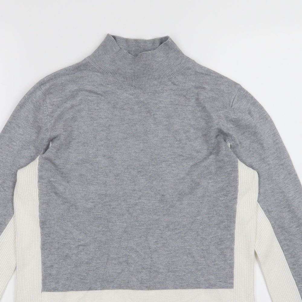 Papaya Womens Grey  Knit Pullover Jumper Size 12