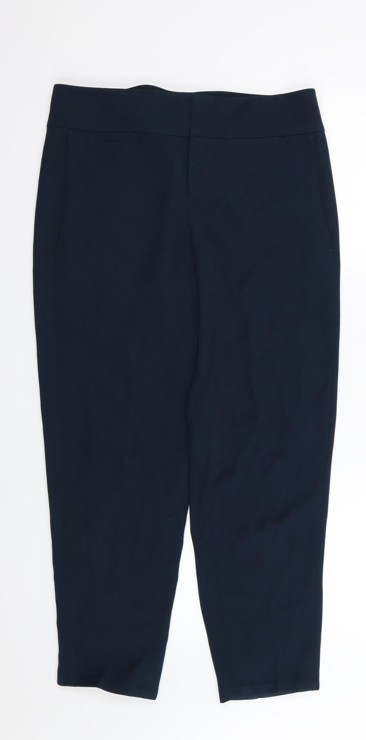 Ann Taylor Womens Green Rayon Trousers Size 10 L27 in