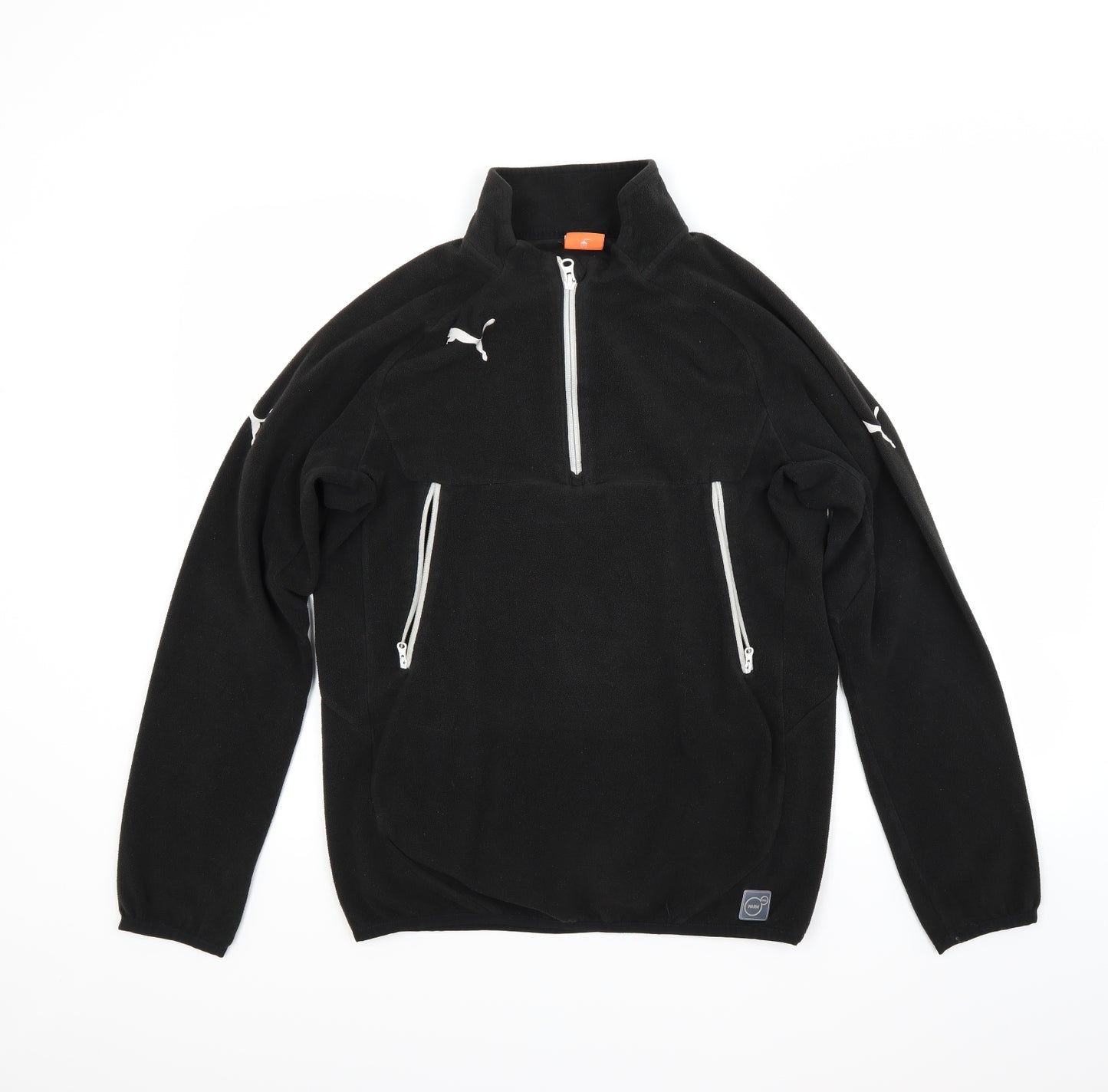PUMA Mens Black  Fleece Jacket Coat Size S