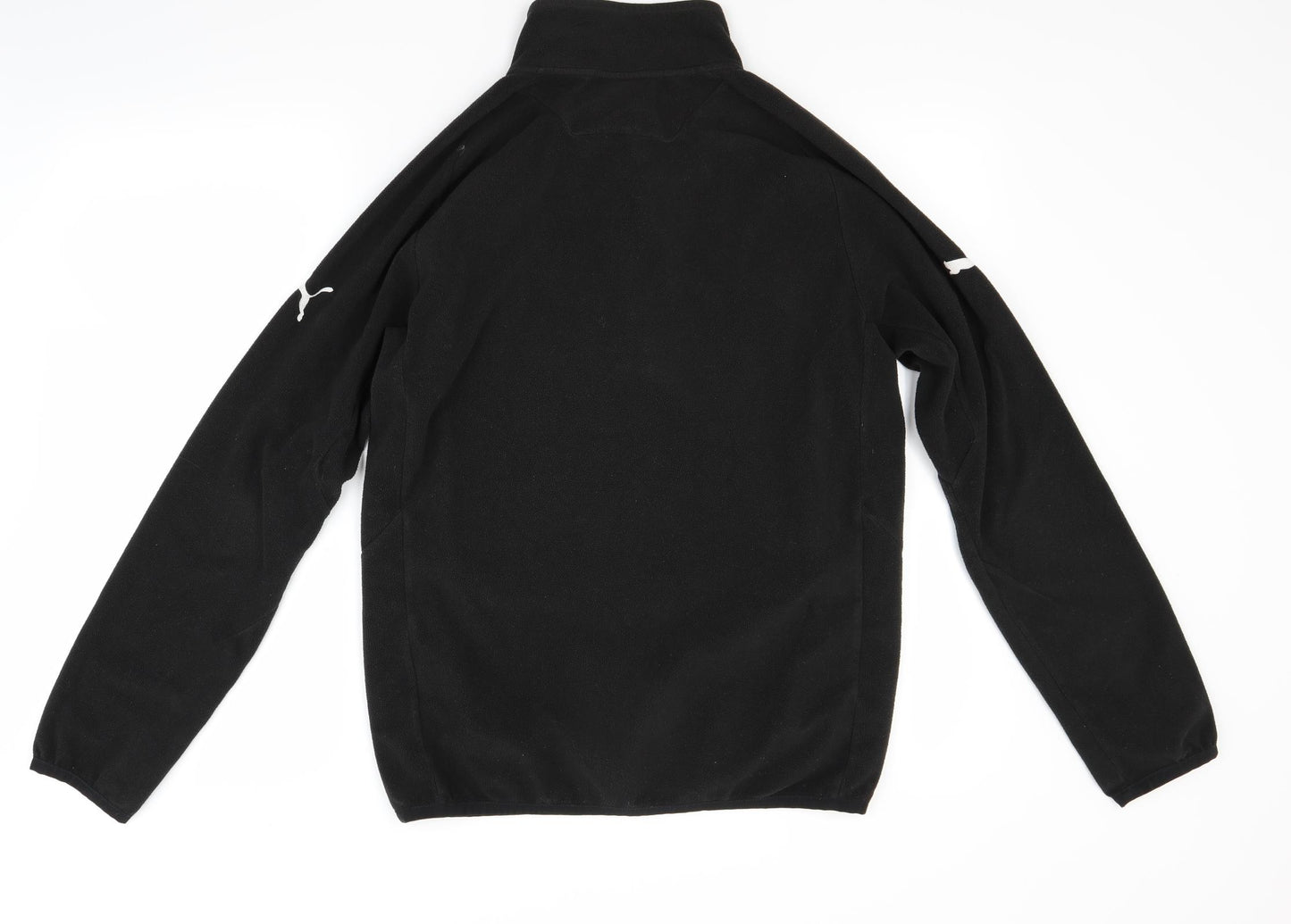 PUMA Mens Black  Fleece Jacket Coat Size S