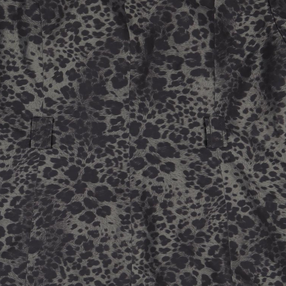 BHS Womens Brown Animal Print  Overcoat Coat Size 16