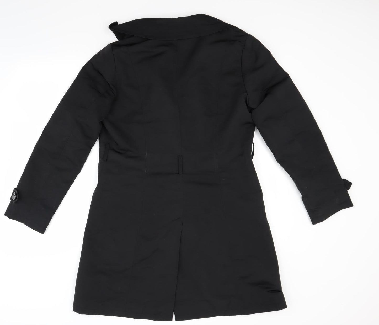 Marks and Spencer Womens Black   Overcoat Coat Size 12