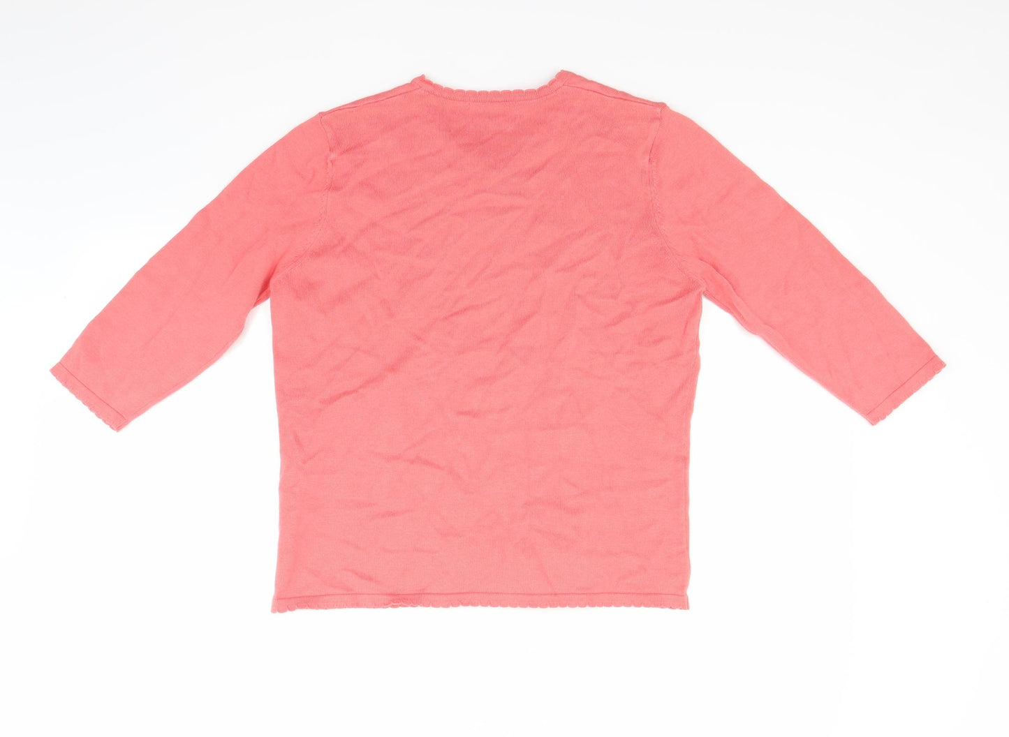 Marks and Spencer Womens Red   Cardigan Jumper Size 10