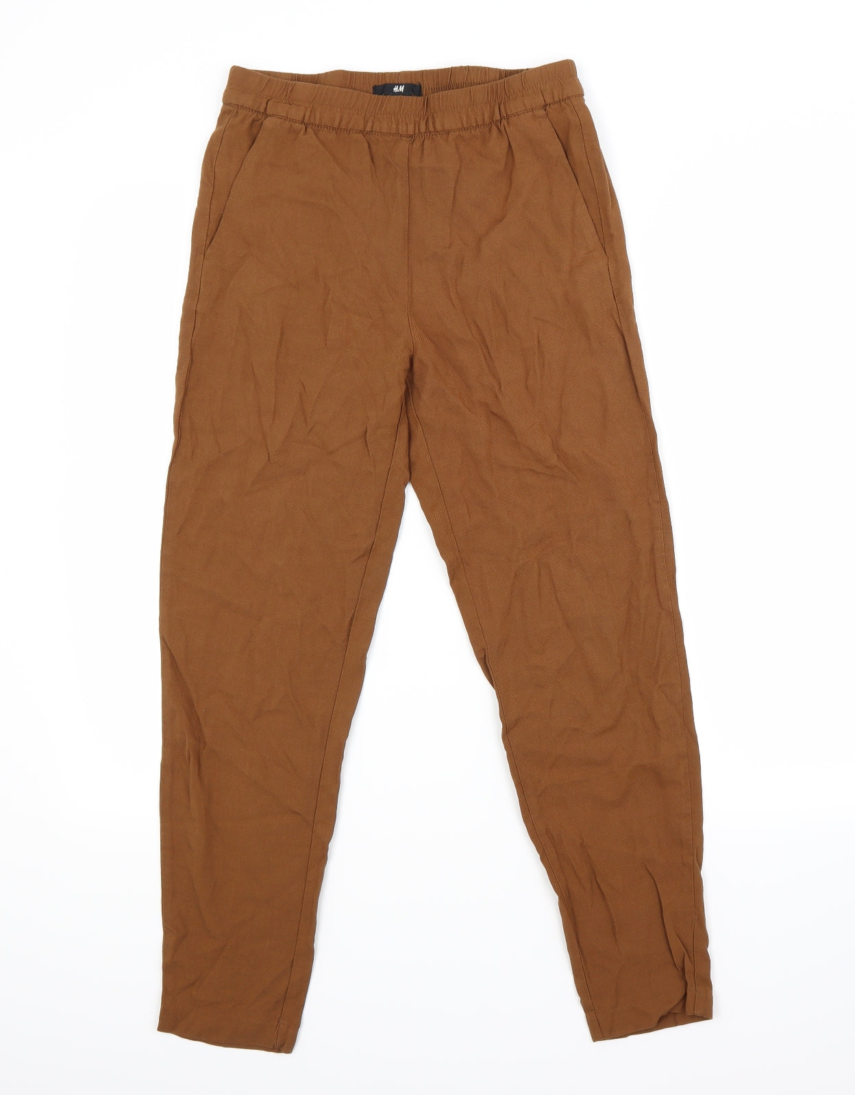 H&M Womens Brown   Trousers  Size XS L25 in