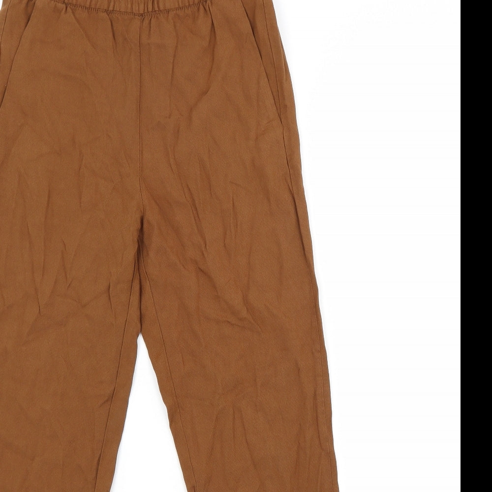 H&M Womens Brown   Trousers  Size XS L25 in