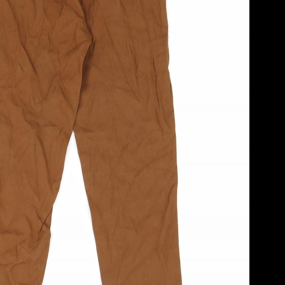 H&M Womens Brown   Trousers  Size XS L25 in