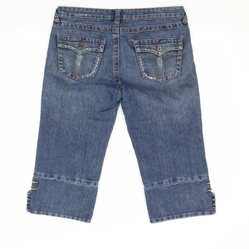 Preworn Womens Blue  Denim Capri Jeans Size 12 L20 in