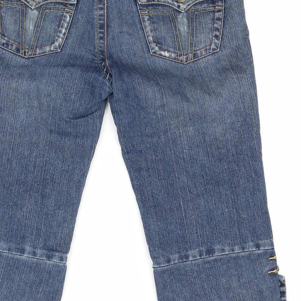 Preworn Womens Blue  Denim Capri Jeans Size 12 L20 in
