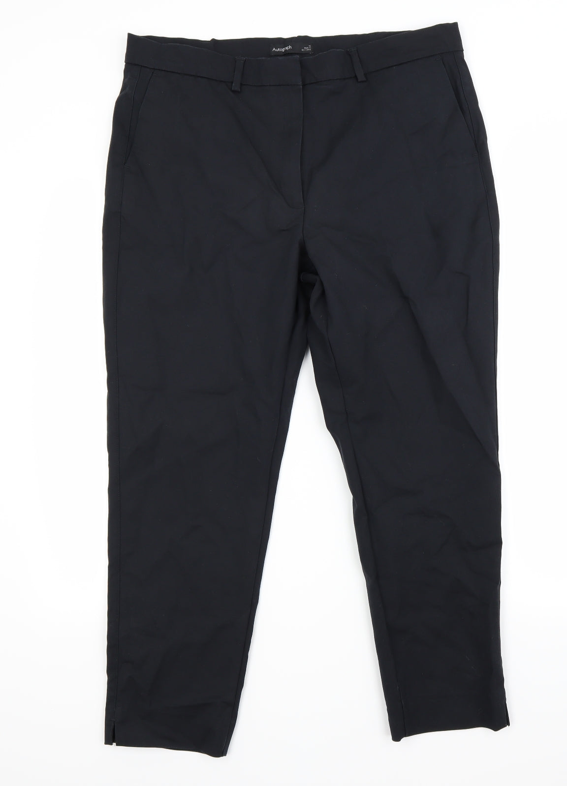 Marks and Spencer Womens Black   Trousers  Size 16 L25 in