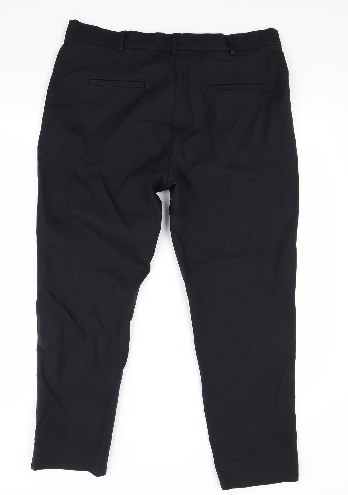 Marks and Spencer Womens Black   Trousers  Size 16 L25 in