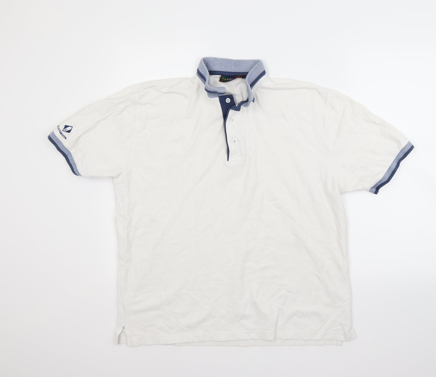 Glenmuir Mens White    Polo Size M